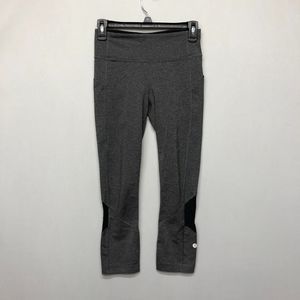 Lululemon Women Active Speed Crop Pants with Side Pockets Size 4 Gray M089 -10